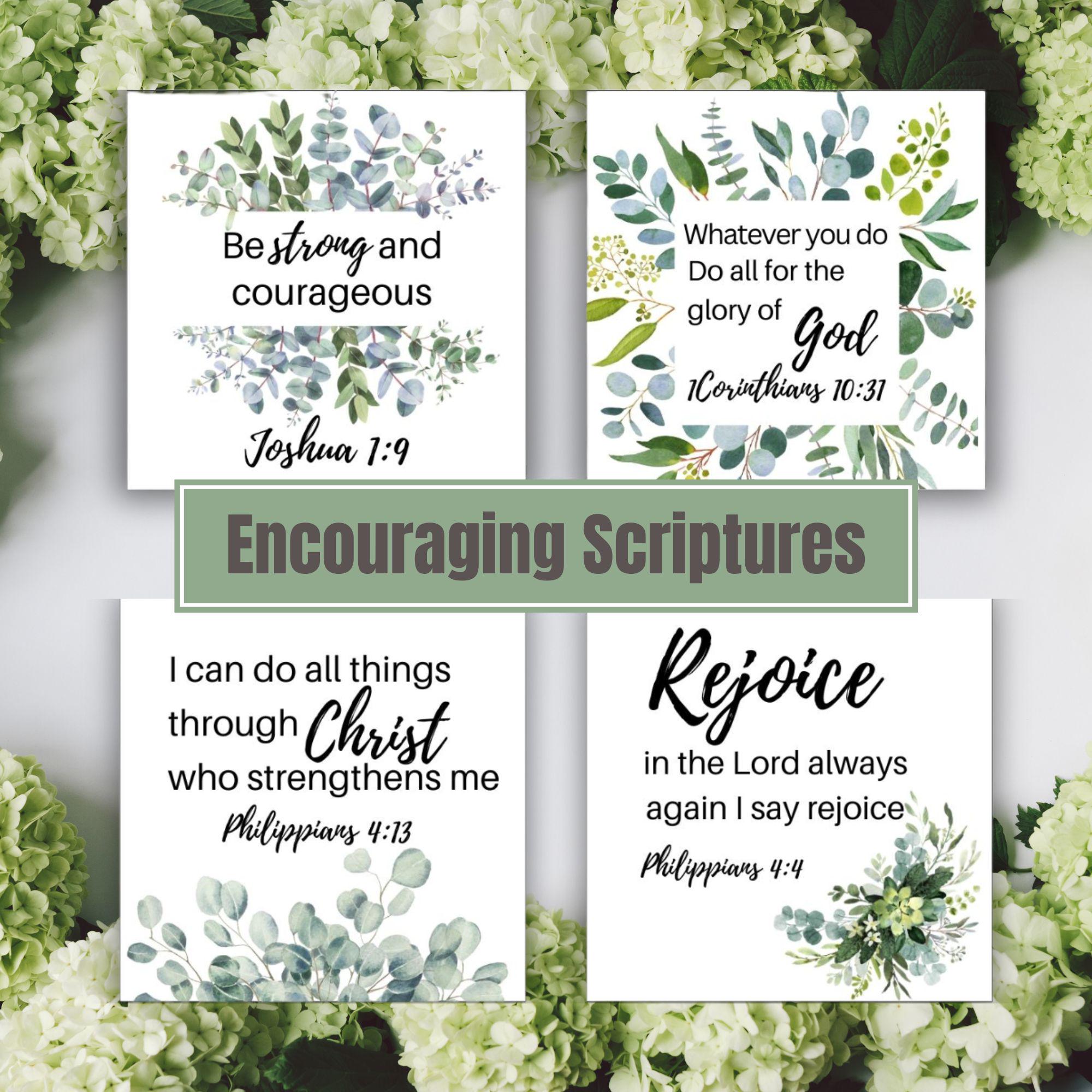Encouraging Scripture Cards for Women Christian Bible Verse Prints ...