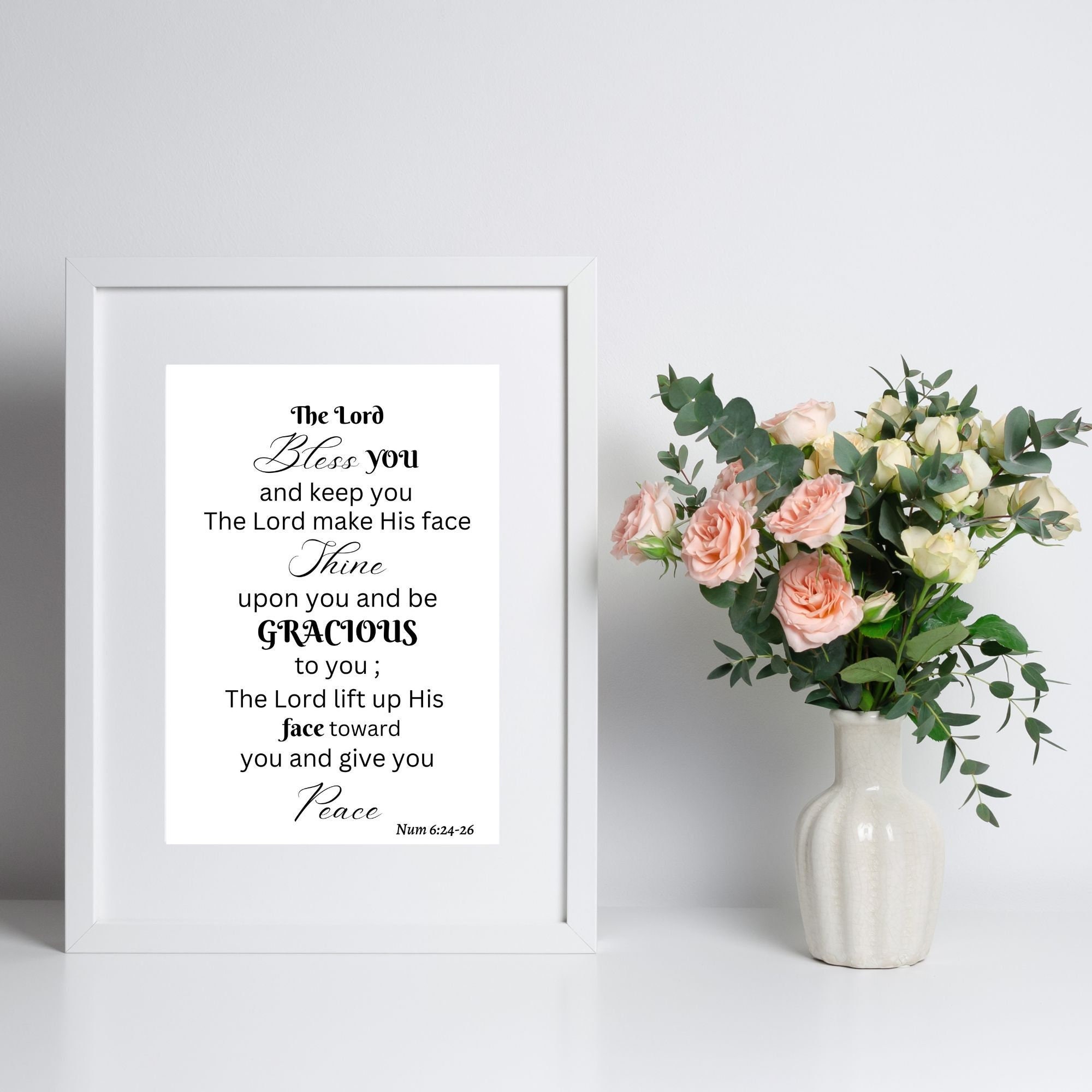 May the Lord Bless You and Keep You Printable for Numbers 6 : 24-26 ...