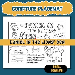 Daniel in the lions&#39; den bible story coloring page for kids, Sunday school activity, home school coloring pages ,Kids&#39; church coloring pages
