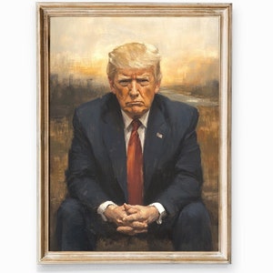 President Donald Trump is Watching you, Funny printable, Living Room Vintage Art and Funny Bathroom Print Art, Trump Art as Gift for Him