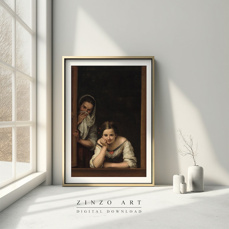 Vintage Restroom Art Funny Portrait Print for Guest Bathroom Etsy