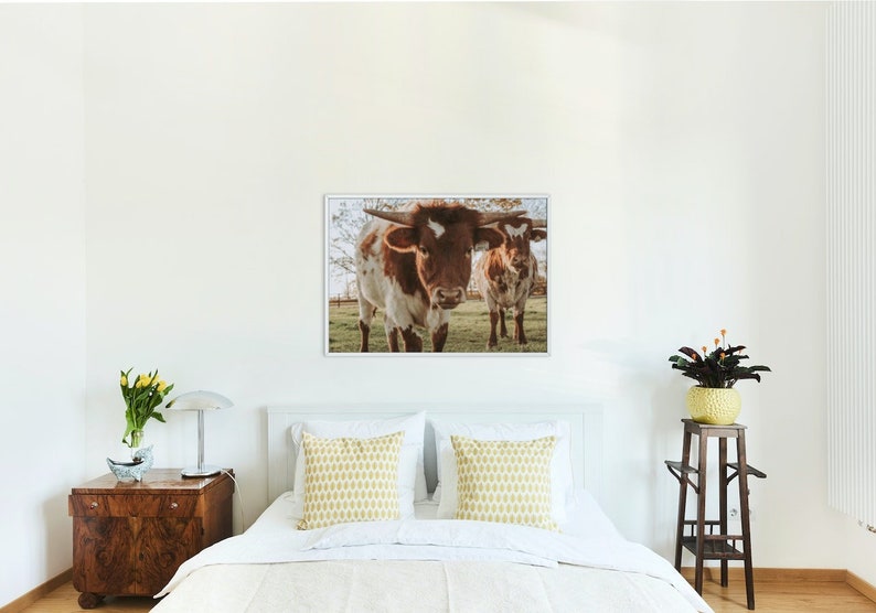 Longhorn Wall Decor Longhorn Print Western Decor Western Etsy