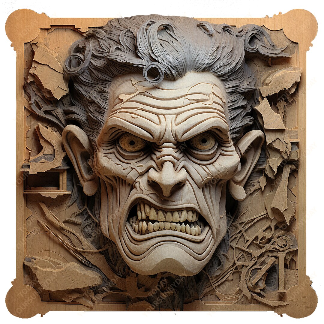 Laser Burn PNG 3D Illusion Perfect for Wood Engraving Etsy