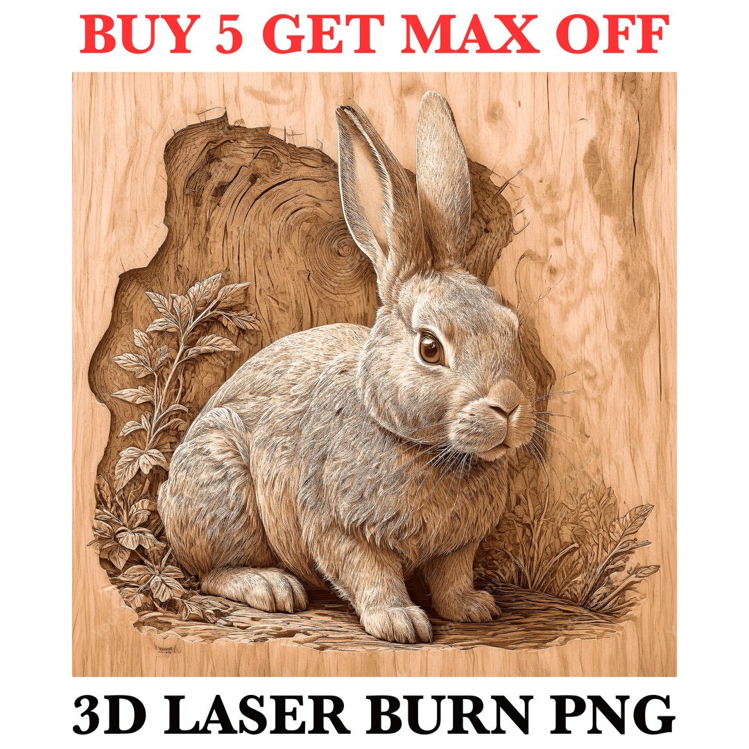 Laser Burn Engrave PNG File, 3D Illusion Image Photo, Cut Carve Digital ...