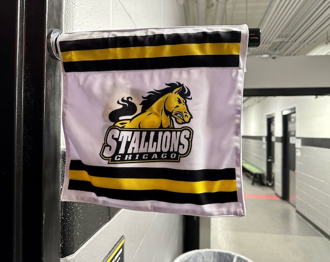 Featured listing image: Magnetic Hockey Banner for Locker Rooms - Fabric Banner