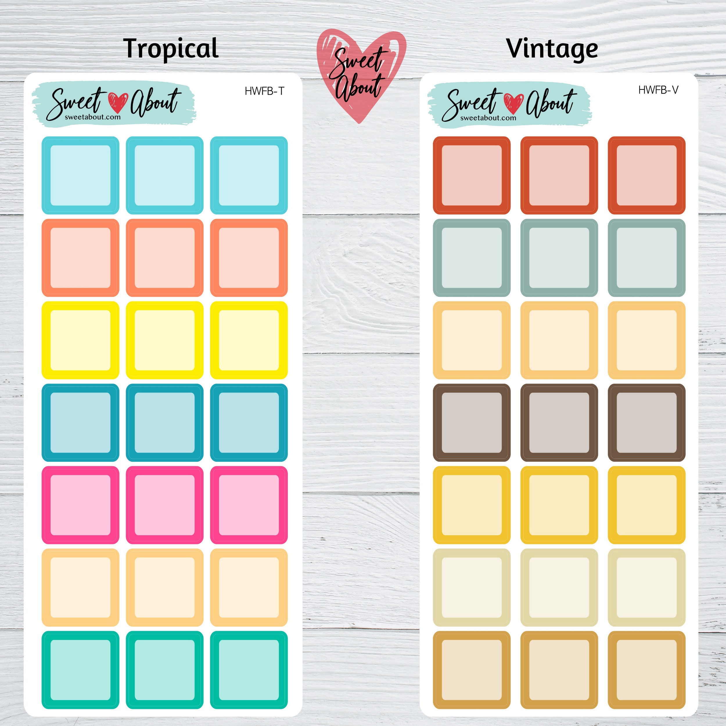 Hobonichi Weeks Full Box Stickers - Full Box Stickers - Functional ...