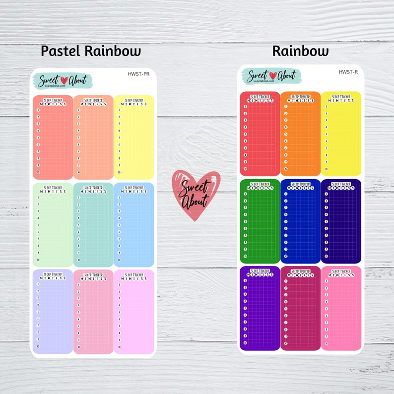 Sleep Pattern Stickers Hobonichi Weeks Sleep Tracker Stickers - Sleep Tracking Stickers ...