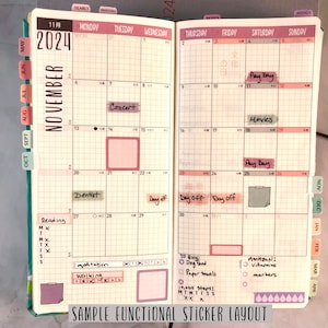 Hobonichi Weeks Linear Habit Tracker Stickers - Functional Planner or ...