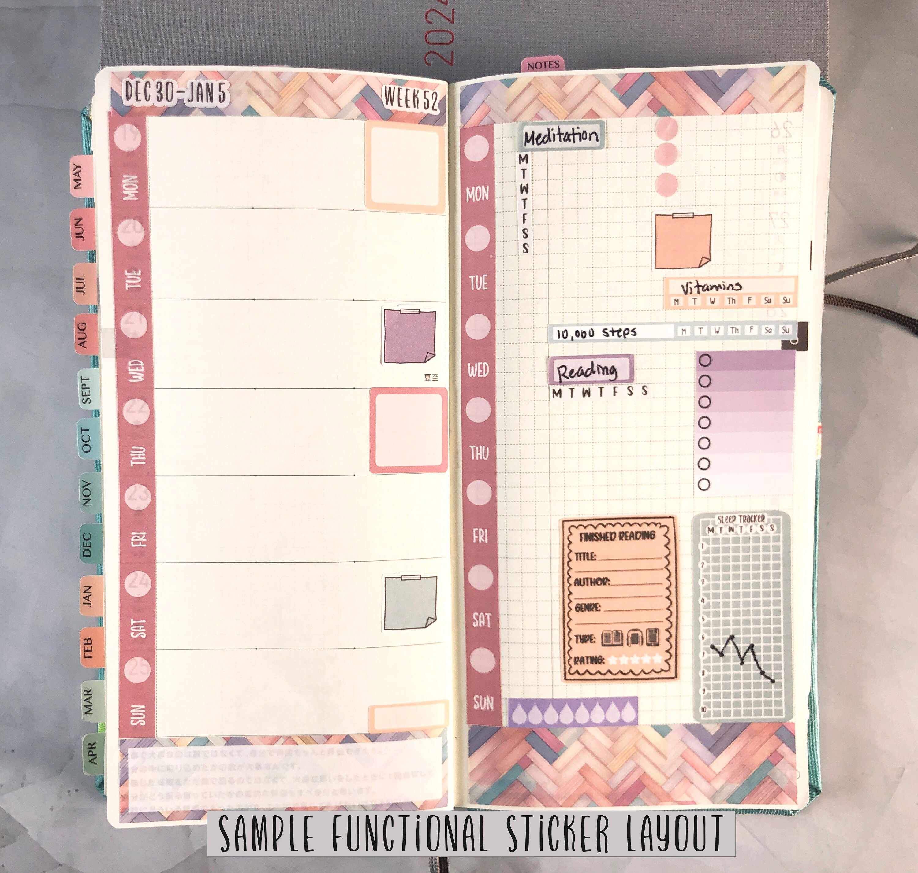Hobonichi Weeks Water Tracker Stickers - Functional Planner or Journal ...