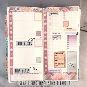 Hobonichi Weeks Habit Tracker Stickers - Functional Planner or Journal ...