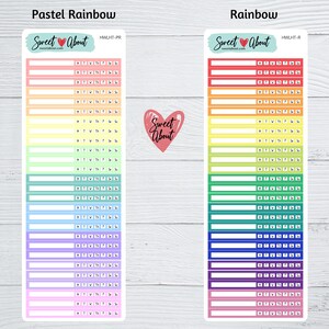 Hobonichi Weeks Linear Habit Tracker Stickers - Functional Planner or ...