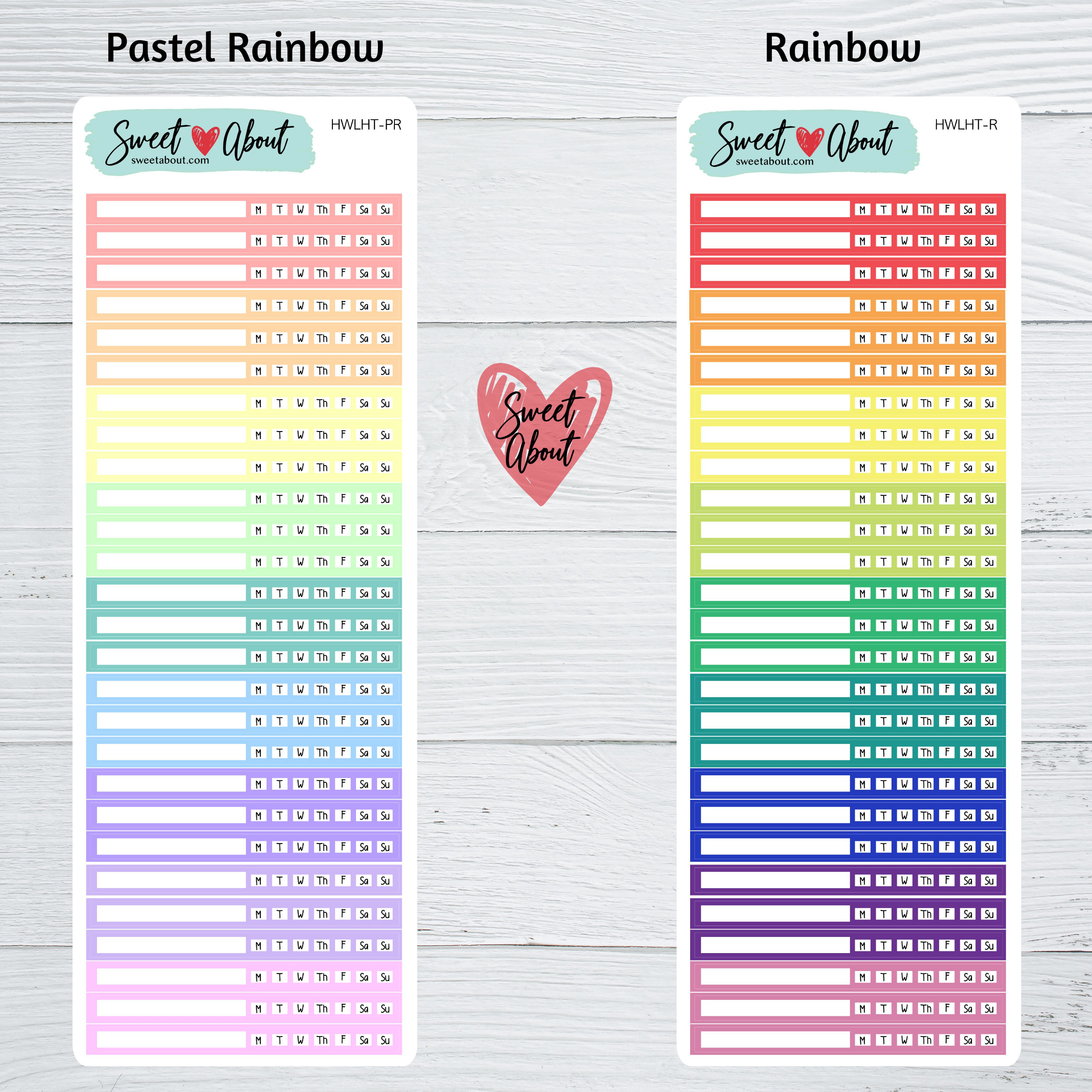Hobonichi Weeks Linear Habit Tracker Stickers - Functional Planner or ...