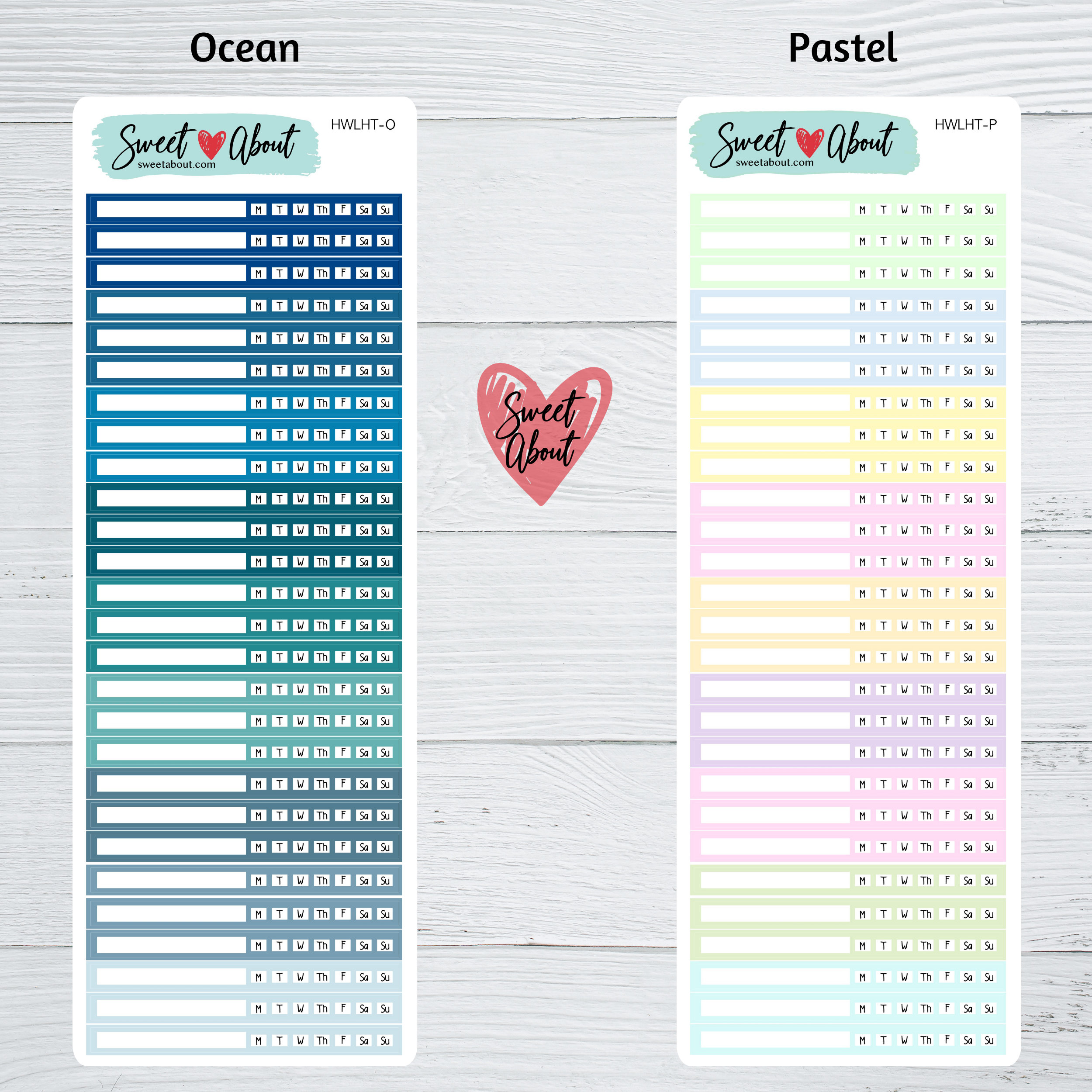 Hobonichi Weeks Linear Habit Tracker Stickers - Functional Planner or ...