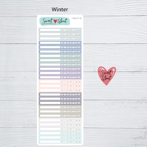 Hobonichi Weeks Linear Habit Tracker Stickers - Functional Planner or ...