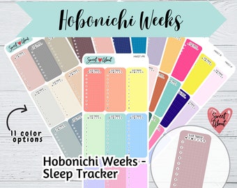 Hobonichi Weeks Sleep Tracker Stickers - Sleep Tracking Stickers - Functional Planner Stickers