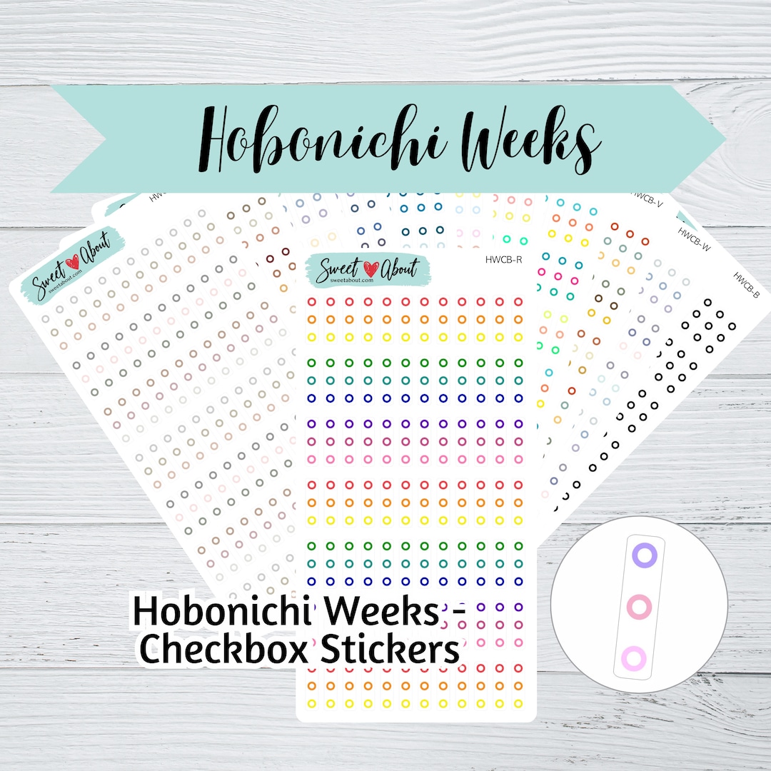 Hobonichi Weeks Checklist Stickers - Functional Planner or Journal ...