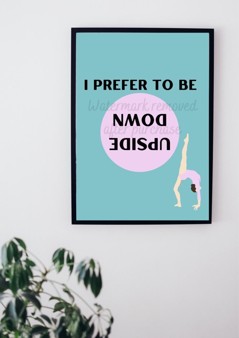 Downloadable A4 Gymnastics Print, Gymnastics Printable Christmas Gift