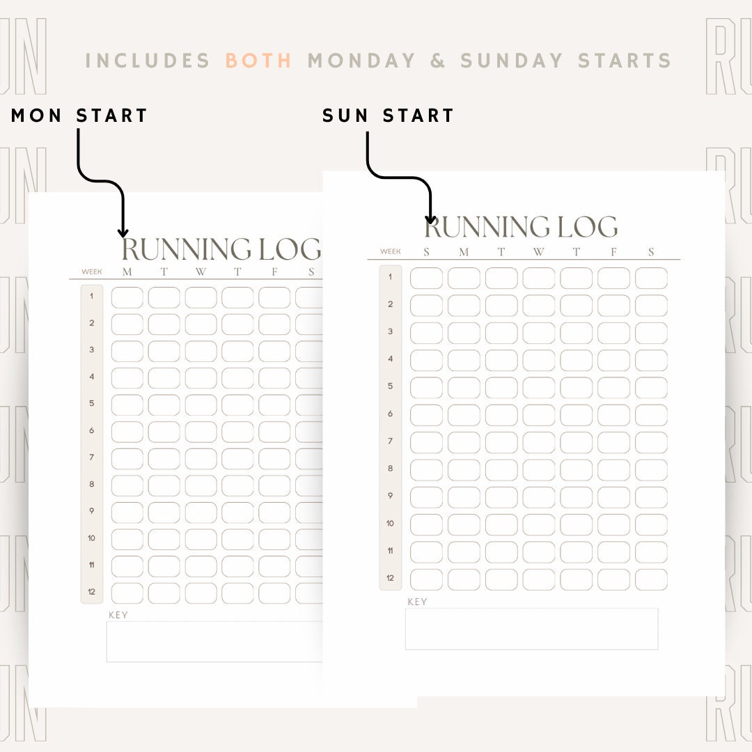 The Ultimate Running Journal, Fitness Planner, Exercise Log, Track