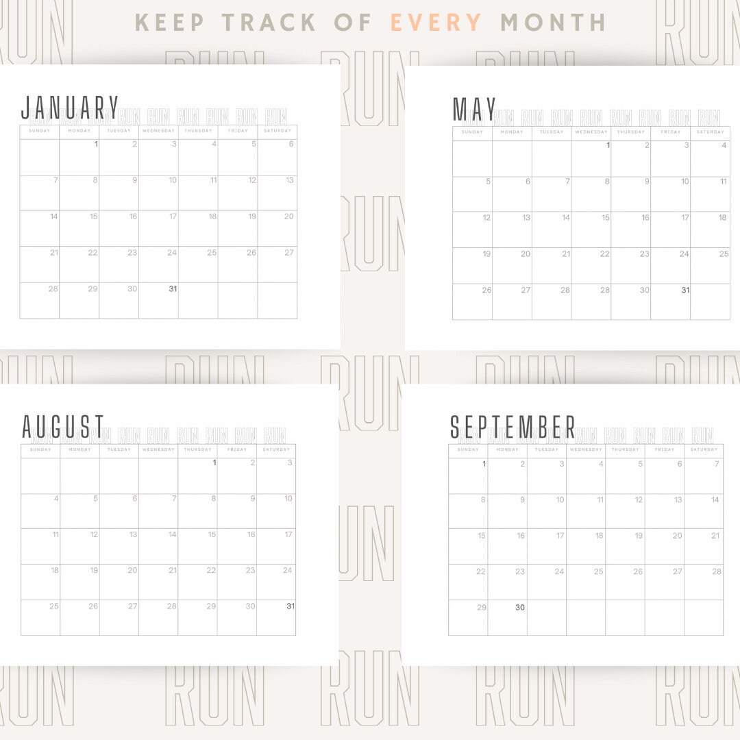 The Ultimate Running Journal, Fitness Planner, Exercise Log, Track