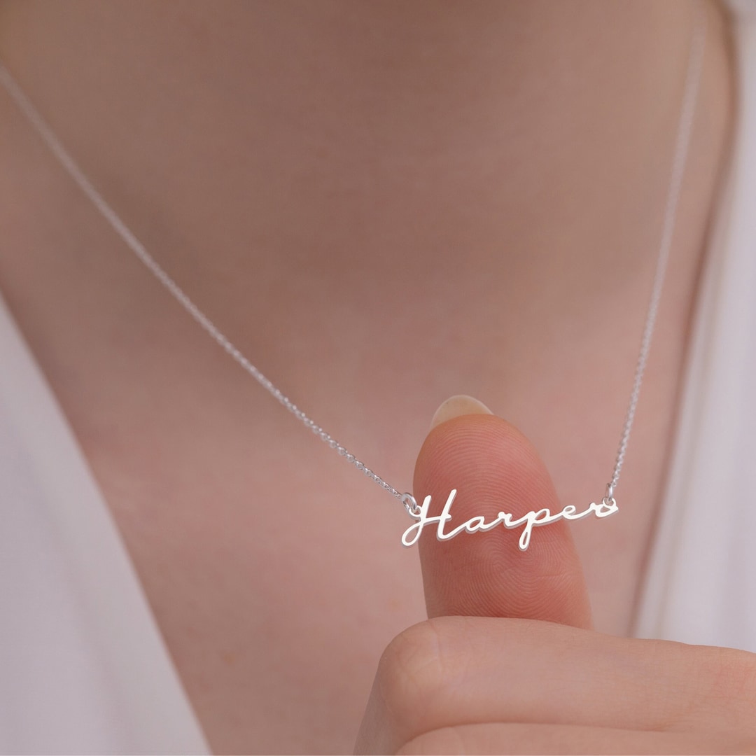 Custom Name Necklace, Dainty Personalized Name Necklace, 925 Sterling