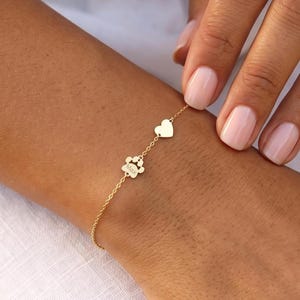 Sterling Silver 925 Engraved Paw Print Bracelet , Pet Memorial Jewelry , Paw Bracelet