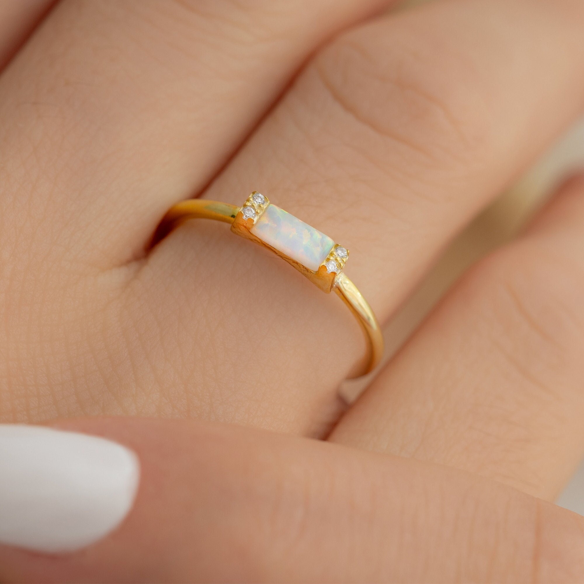 Baguette stacking ring deals