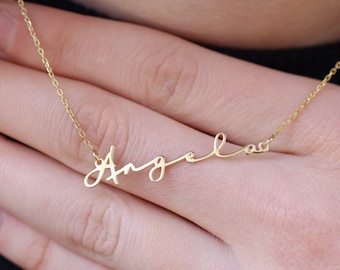 Personalized Name Necklace: Sterling Silver, Gold Filled Jewelry