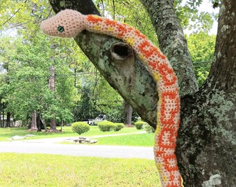 Banana Cinnamon Snake crochet pattern