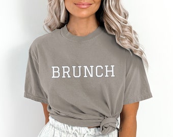 Brunch Graphic Tee, Trendy Cotton Summer T-Shirt