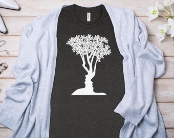 Optical Illusion Faces Tee, Trendy Cotton Bella Canvas T-Shirt