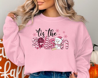 Sudadera navideña retro alegre, camiseta con gráfico de Papá Noel