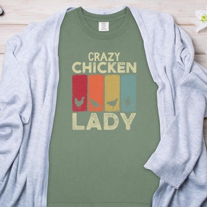 Chicken mom shirt, foul language shirt, Vintage sunset graphic, comfort colors shirt, Chicken owner gift, Funny chicken shirt
