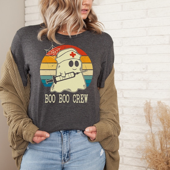Boo Boo Crew Nurse T-shirt, Comfort Colors Cotton Tee