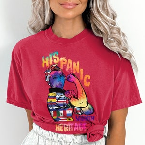 Hispanic Heritage Month T-Shirt, Latein Power, Comfort Colors Tee