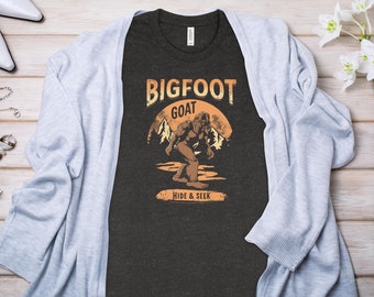 Bigfoot Hide and Seek Tee, Comfy Streetwear Style