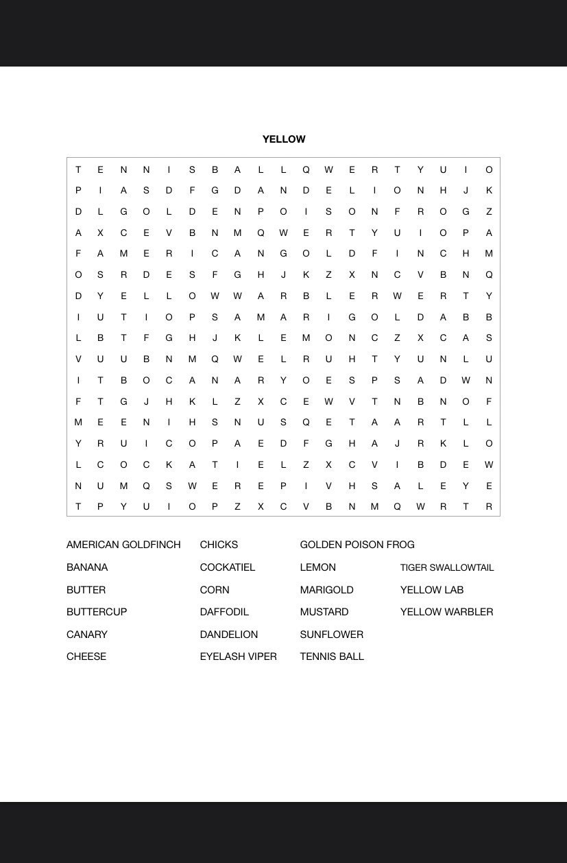Word Search Yellow Yellow Things Instant Download Printable PDF Etsy word-search-yellow-yellow-things-instant-download-printable-pdf-etsy