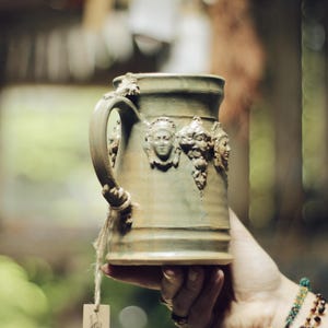 Cup of Many Faces | Handmade Ceramics by Karn Kreft | No. 417
