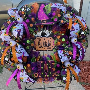 Witch Halloween Wreath