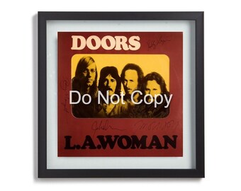 The Doors Signed L . A Woman Album Autographed Vinyl Record LP Cover Replica Christmas Gift Idea /Birthday Gift Idea / Anniversary Gift Idea