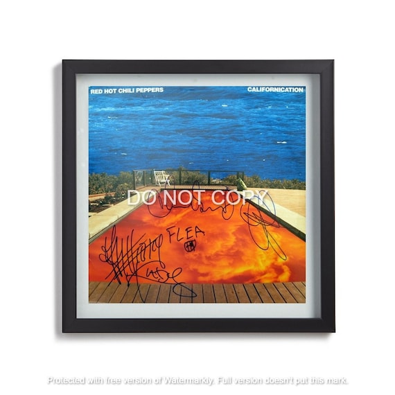 Red Hot Chili Peppers Signed Californication Album Autographed Vinyl Record  LP Cover Replica Christmas Gift /birthday Gift /anniversary Gift 