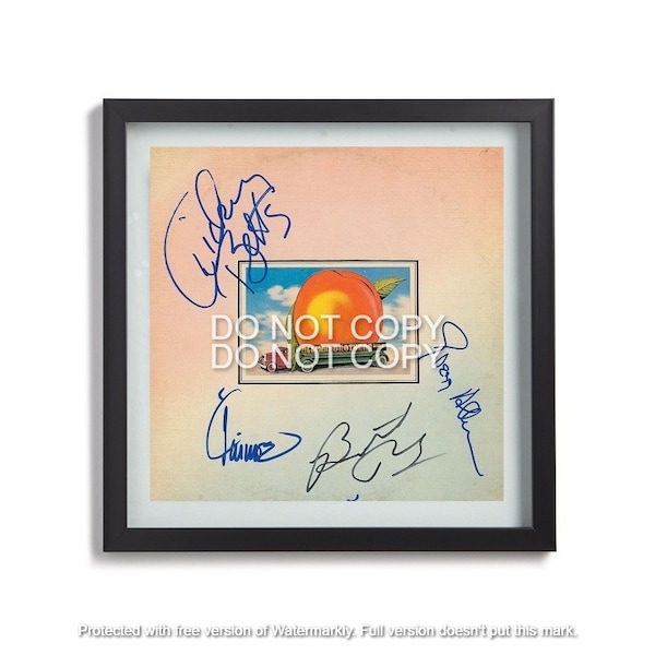 Allman Brothers Band Signed Eat a Peach Album Autographed Vinyl Record LP Cover Replica Christmas Gift / Birthday Gift / Anniversary Gift.