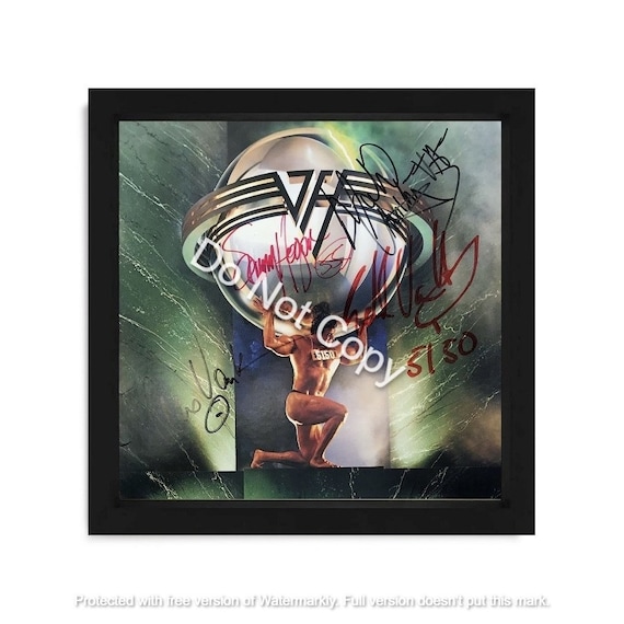 Van Halen Firmado 5150 Álbum Autografiado Vinilo Disco LP Réplica Regalo de  Navidad / Regalo de Cumpleaños / Aniversario / Corporativo / Idea de Regalo  de San Valentín -  España