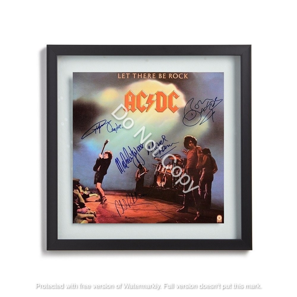 ACDC Signed Let There Be Rock Album Ac/dc Autographed Album - Etsy