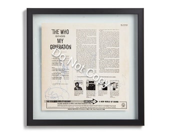 The Who Signed My Generation Album Autographed Vinyl Record LP Replica Christmas Gift / Birthday Gift/ Anniversary Gift/ Valentine Gift Idea
