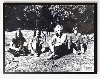 Creedence Clearwater Revival Signed Photo, FRAMED Autographed Picture Replica Christmas Gift / Birthday Gift Idea / Anniversary Gift Idea !!