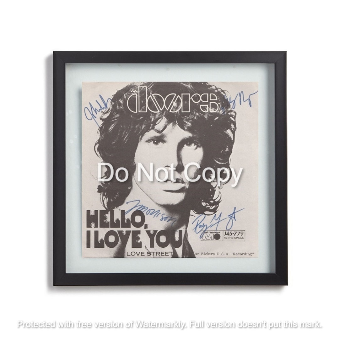 The Doors Signed Hello I Love You Album Autographed Vinyl Etsy