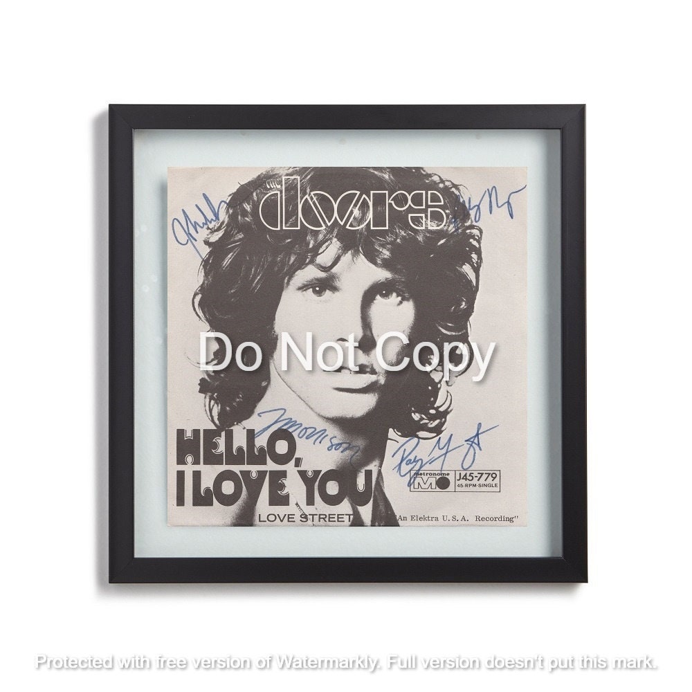 The Doors Signed Hello I Love You Album Autographed Vinyl Etsy