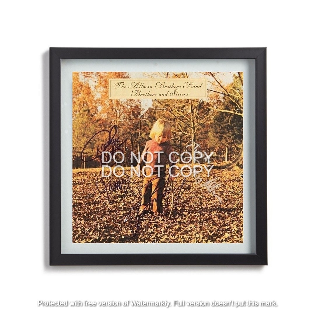 Allman Brothers Band Signed Brothers and Sisters Album Autographed