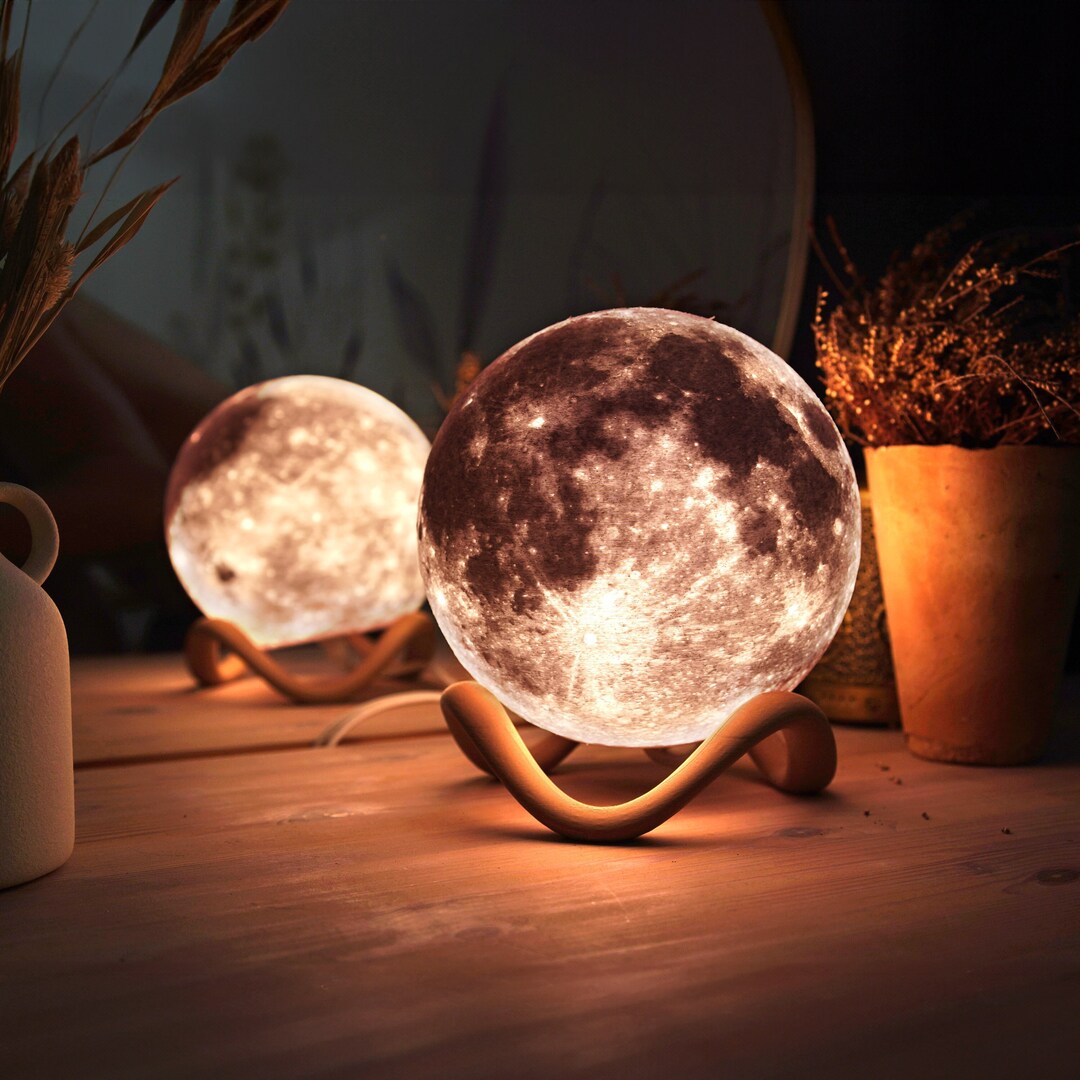 Moon Lamp Bedside Moon Lamp Moon Night Light Desk Lamp Lithophane 3D