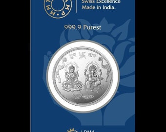 10gm MMTC-PAMP pure silver 999.9 Ganesh and Laxmi Coin